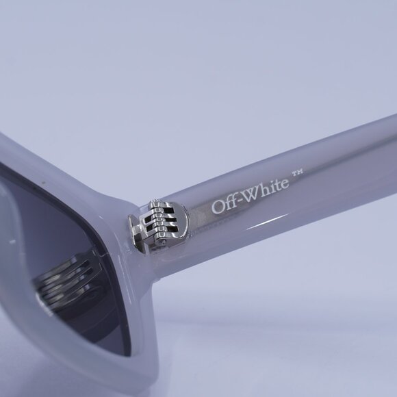 Off-White OOERI13X VALDEZ 0907 Sunglasses Grey Square Frame, Dark Grey Lenses - Picture 6 of 10